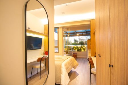 Quarto de apartamento para alugar com 1 quarto, 31m² em Santo Amaro, São Paulo