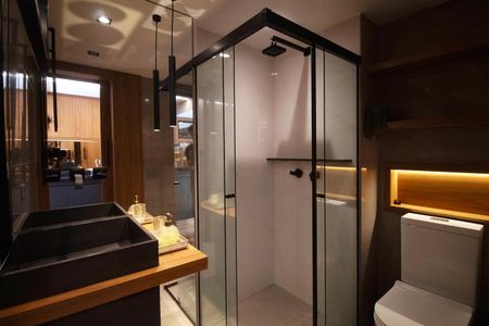 Studio para alugar com 28m², 1 quarto e sem vaga Studio para alugar com 28m², 1 quarto e sem vagaBanheiro