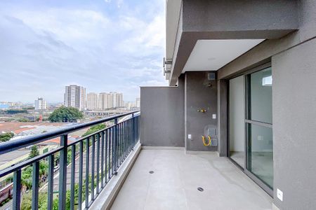 Varanda da Sala de apartamento à venda com 1 quarto, 40m² em Quarta Parada, São Paulo