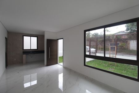 Sala de casa de condomínio à venda com 3 quartos, 140m² em Trevo, Belo Horizonte