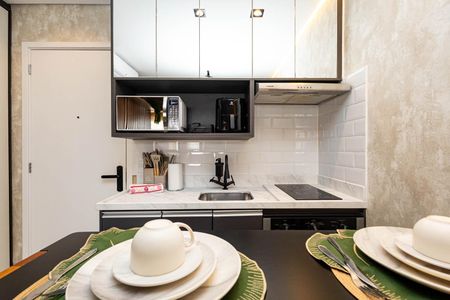 Studio para alugar com 31m², 1 quarto e sem vaga Studio para alugar com 31m², 1 quarto e sem vagaCozinha