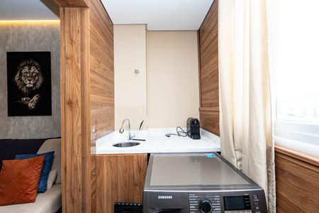 Studio para alugar com 31m², 1 quarto e sem vaga Studio para alugar com 31m², 1 quarto e sem vagaÁrea de Serviço