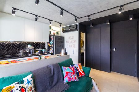 Sala de apartamento à venda com 1 quarto, 43m² em Campo Belo, São Paulo