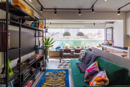 Sala de apartamento à venda com 1 quarto, 43m² em Campo Belo, São Paulo