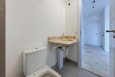 Studio para alugar com 27m², 1 quarto e sem vaga Studio para alugar com 27m², 1 quarto e sem vagaBanheiro