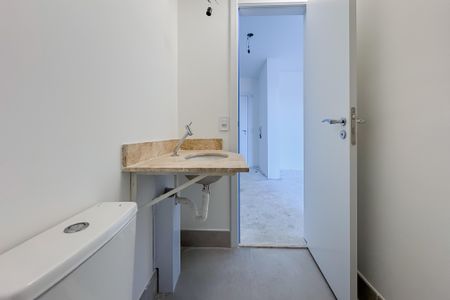 Studio para alugar com 27m², 1 quarto e sem vaga Studio para alugar com 27m², 1 quarto e sem vagaBanheiro