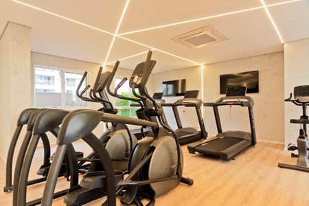 Apartamento para alugar com 60m², 2 quartos e 2 vagas Apartamento para alugar com 60m², 2 quartos e 2 vagasÁrea comum - Academia