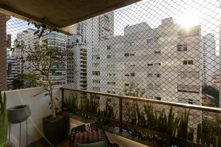 Varanda da Sala de apartamento para alugar com 4 quartos, 210m² em Santa Cecilia, São Paulo