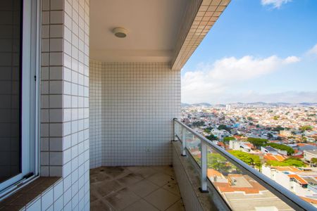 Varanda da Sala de apartamento à venda com 3 quartos, 86m² em Vila Alzira, Santo André