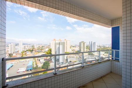Varanda da Sala de apartamento à venda com 3 quartos, 86m² em Vila Alzira, Santo André
