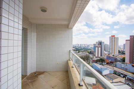 Varanda da sala de apartamento à venda com 3 quartos, 85m² em Vila Alzira, Santo André
