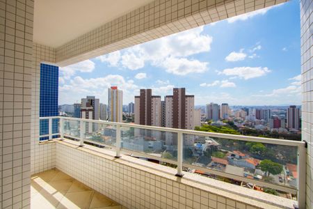 Varanda da sala de apartamento à venda com 3 quartos, 86m² em Vila Alzira, Santo André