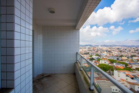 Varanda da sala de apartamento à venda com 3 quartos, 86m² em Vila Alzira, Santo André