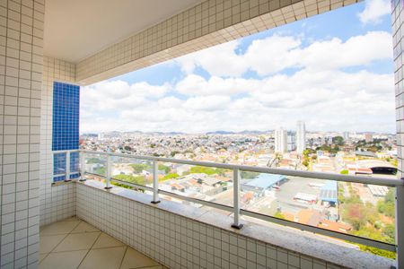Varanda da sala de apartamento à venda com 3 quartos, 86m² em Vila Alzira, Santo André