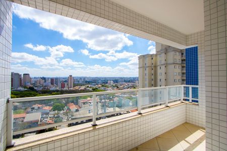 Varanda da sala de apartamento à venda com 3 quartos, 86m² em Vila Alzira, Santo André