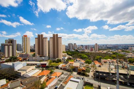 Vista da varanda de apartamento à venda com 3 quartos, 86m² em Vila Alzira, Santo André
