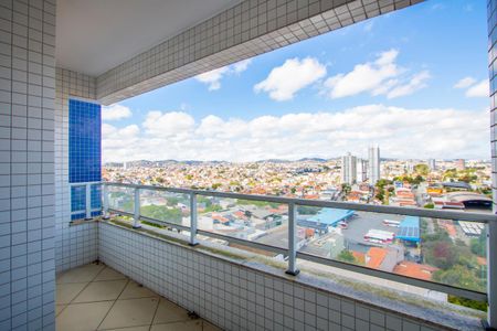 Varanda da sala de apartamento à venda com 3 quartos, 86m² em Vila Alzira, Santo André