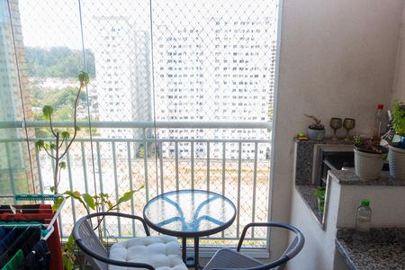 Varanda da Sala de apartamento para alugar com 3 quartos, 72m² em Jardim Sabara, São Paulo