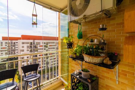 Varanda da Sala de apartamento à venda com 3 quartos, 74m² em Usina Piratininga, São Paulo