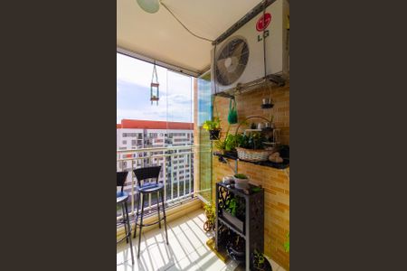 Varanda da Sala de apartamento à venda com 3 quartos, 74m² em Usina Piratininga, São Paulo