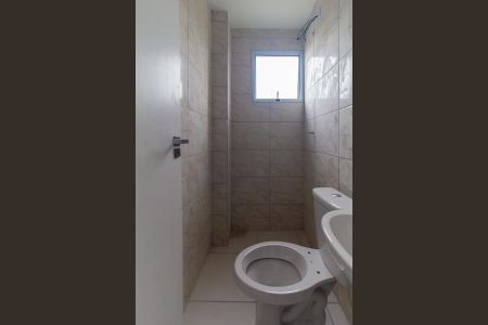 Banheiro Social de apartamento à venda com 1 quarto, 30m² em Vila Bela, São Paulo