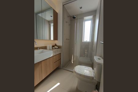 Banheiro da Suíte 1 de apartamento à venda com 2 quartos, 77m² em Funcionários, Belo Horizonte