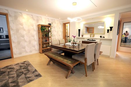 Sala de apartamento à venda com 3 quartos, 129m² em Vila Assunção, Santo André