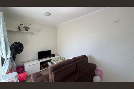 Sala de apartamento à venda com 2 quartos, 52m² em Vila Alzira, Santo André