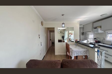 Sala de apartamento à venda com 2 quartos, 52m² em Vila Alzira, Santo André