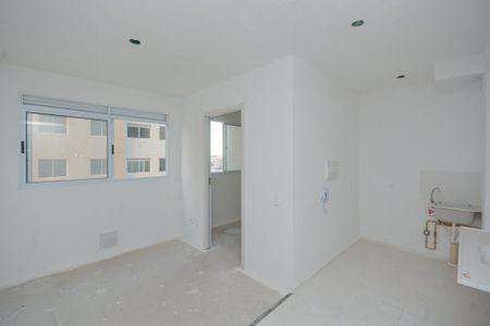 Sala/Cozinha de apartamento à venda com 2 quartos, 34m² em Veleiros, São Paulo