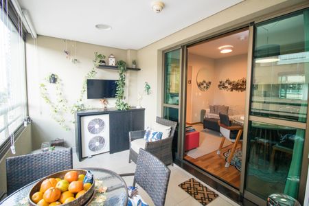 Varanda da Sala de apartamento à venda com 2 quartos, 60m² em Brooklin, São Paulo