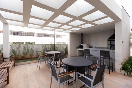 Apartamento à venda com 46m², 1 quarto e 1 vagaChurrasqueira