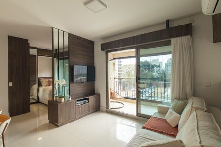 Sala de apartamento para alugar com 1 quarto, 45m² em Batel, Curitiba