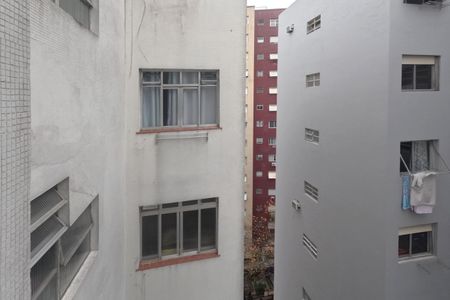 Vista da Sala de apartamento para alugar com 1 quarto, 40m² em José Menino, Santos