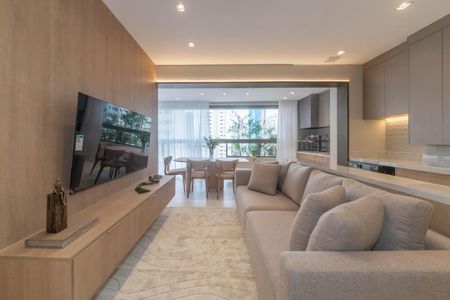 Sala de apartamento para alugar com 2 quartos, 81m² em Brooklin, São Paulo