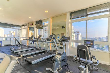 Apartamento para alugar com 35m², 1 quarto e 1 vaga Apartamento para alugar com 35m², 1 quarto e 1 vagaÁrea comum - Academia