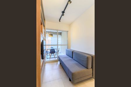 Sala de apartamento para alugar com 1 quarto, 35m² em Santo Amaro, São Paulo