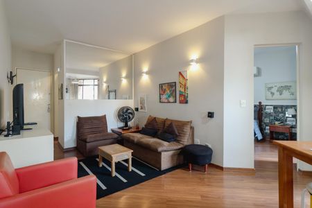 Sala de apartamento para alugar com 1 quarto, 57m² em Vila Andrade, São Paulo