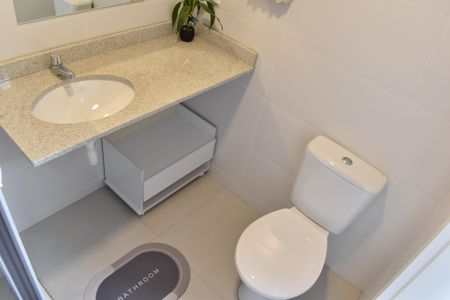 Studio para alugar com 27m², 1 quarto e sem vagaBanheiro do Studio