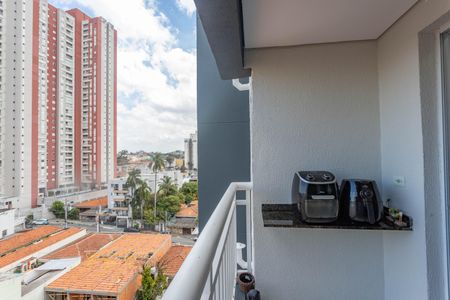 Varanda da sala de apartamento à venda com 2 quartos, 56m² em Centro, Diadema
