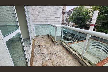 Varanda da Sala de casa para alugar com 4 quartos, 224m² em Embaré, Santos