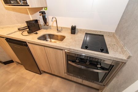 Studio para alugar com 25m², 1 quarto e sem vaga Studio para alugar com 25m², 1 quarto e sem vagaCozinha