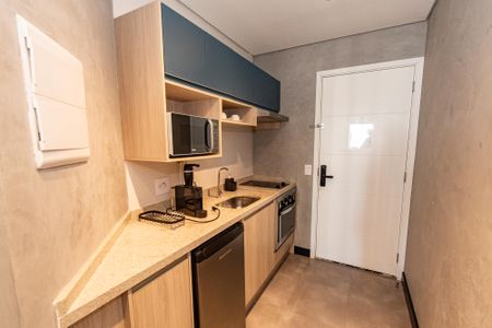 Studio para alugar com 25m², 1 quarto e sem vaga Studio para alugar com 25m², 1 quarto e sem vagaCozinha