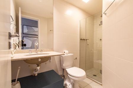 Studio para alugar com 25m², 1 quarto e sem vaga Studio para alugar com 25m², 1 quarto e sem vagaBanheiro