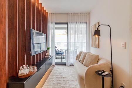 Sala de apartamento à venda com 1 quarto, 41m² em Jardins, São Paulo