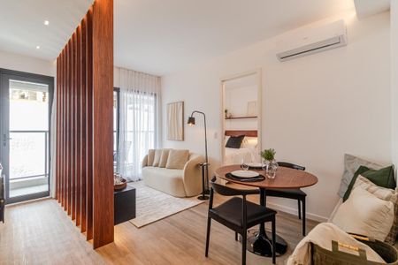 Sala de apartamento à venda com 1 quarto, 41m² em Jardins, São Paulo