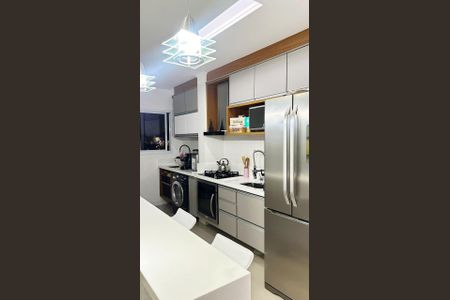 Cozinha e Área de Serviço de apartamento à venda com 2 quartos, 56m² em Centro, São Bernardo do Campo