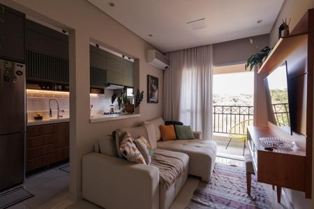 Sala de apartamento para alugar com 2 quartos, 55m² em Independência, Taubaté