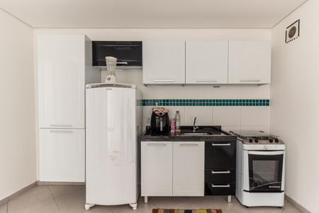 Cozinha de kitnet/studio à venda com 1 quarto, 40m² em República, São Paulo