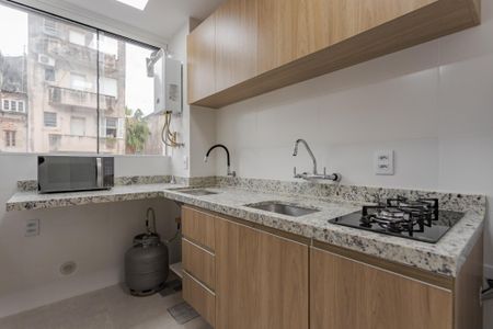 Cozinha e Área de Serviço de apartamento para alugar com 1 quarto, 35m² em Independência, Porto Alegre